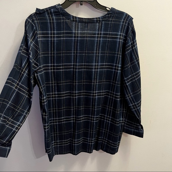 Navy blue Plaid shirt - Picture 3 of 7